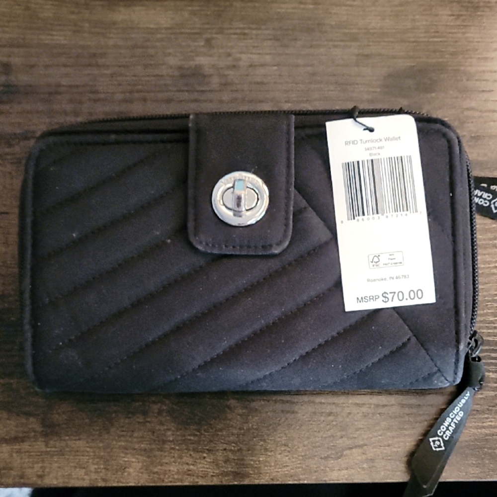 Vera Bradley Black Wallet